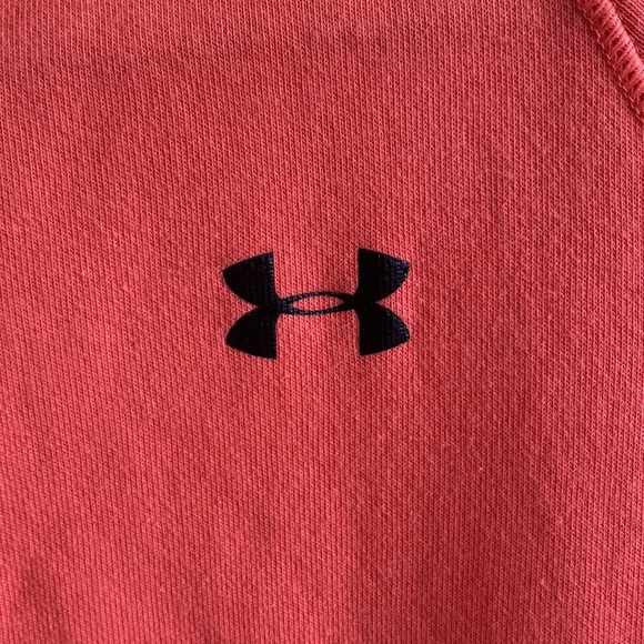 Under Armour 🔥 Coral 3/4 Zip Up Pullover Sweatshirt Sz XS - Picture 4 of 8